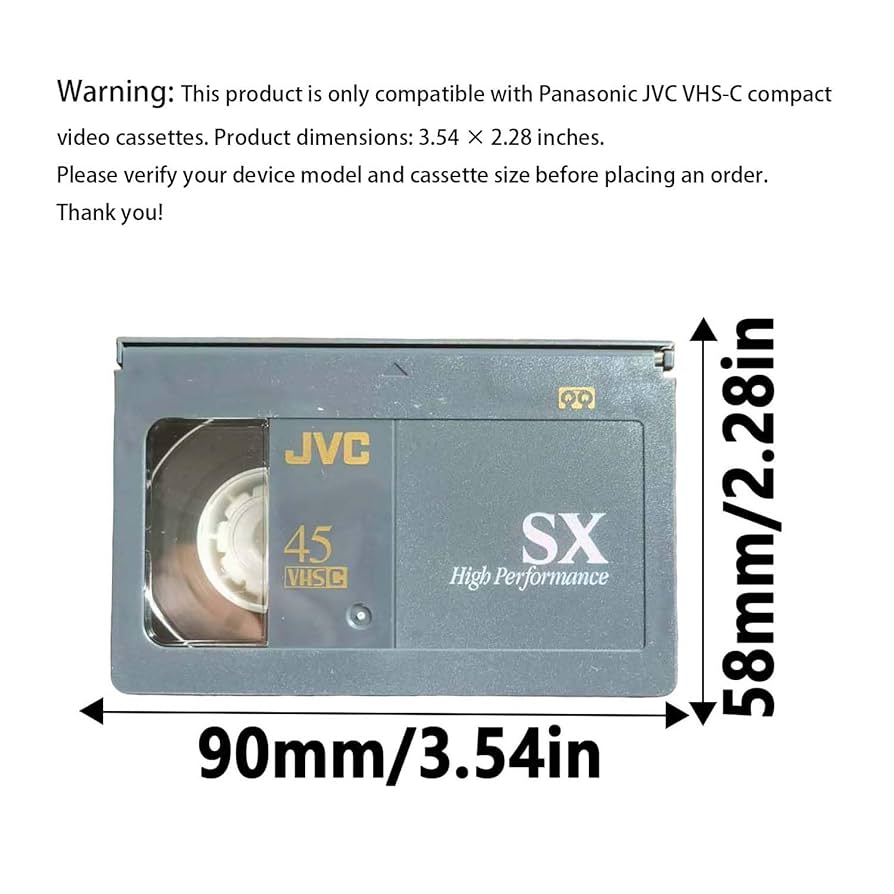 Amazon.com: VHS-C Cassette Adapter Compatible with VHS-C